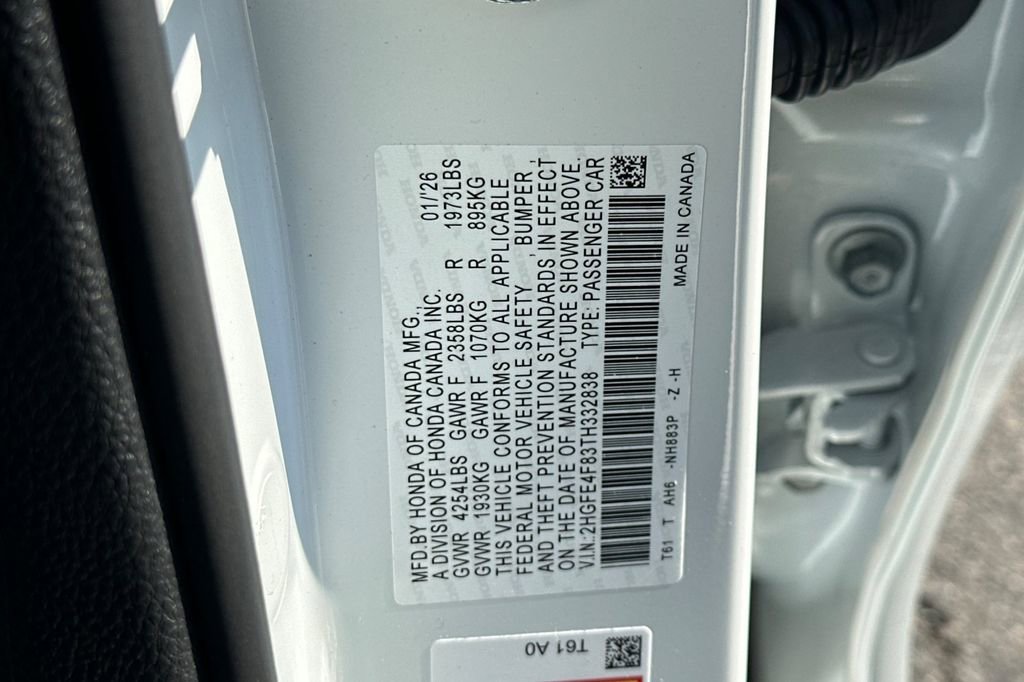 New 2026 Honda Civic Sport image 32