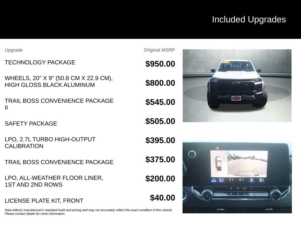 Used 2023 Chevrolet Colorado Trail Boss w/ Technology Package AWD/4WD image 34