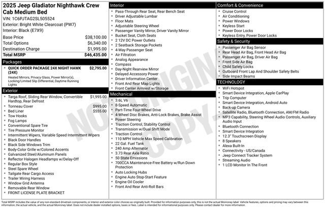 Used 2025 Jeep Gladiator Sport AWD/4WD image 18