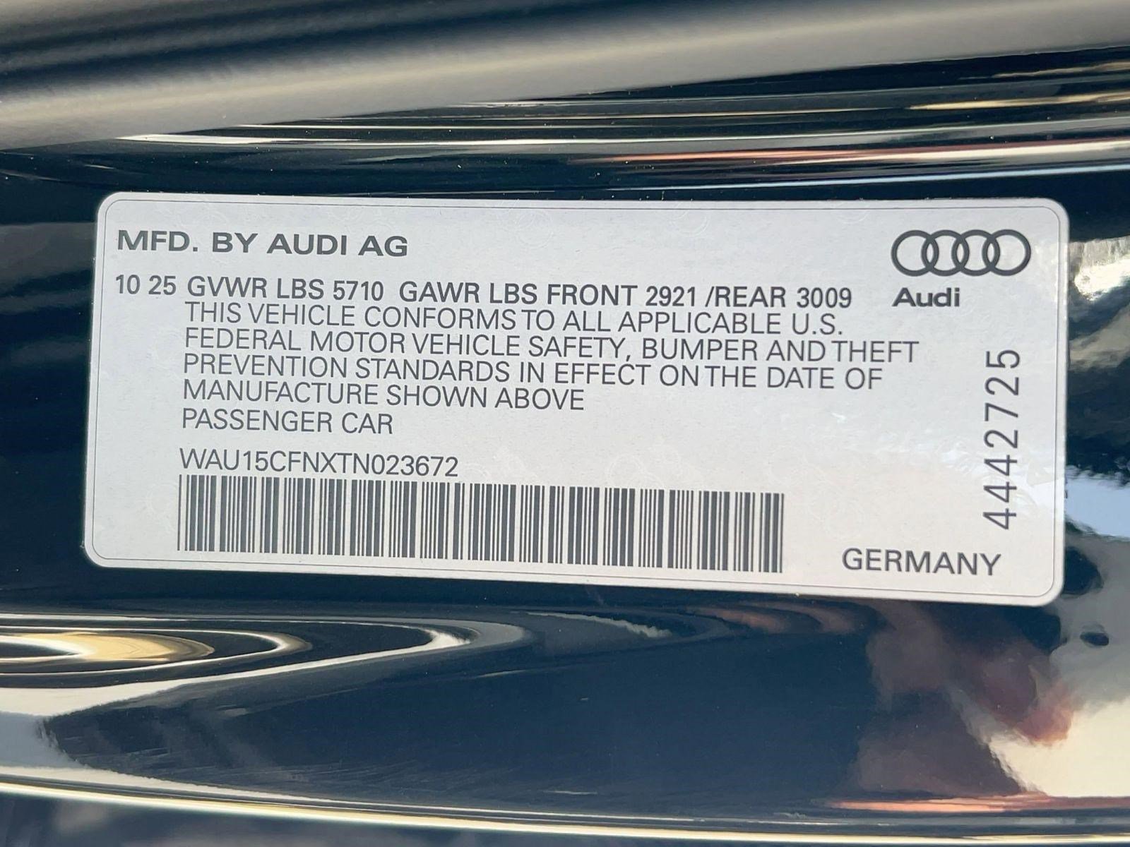 New 2026 Audi A6 Premium w/ 20" Wheel Package image 19