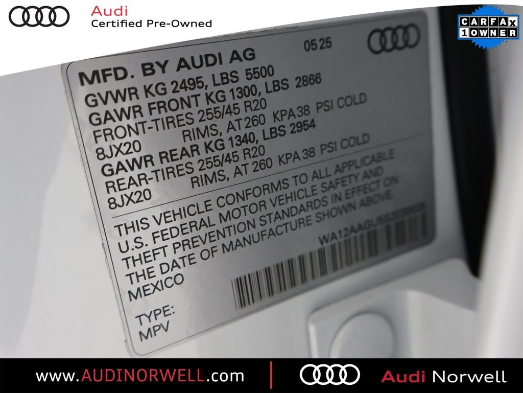 Certified 2025 Audi Q5 Premium Plus w/ Premium Plus image 3