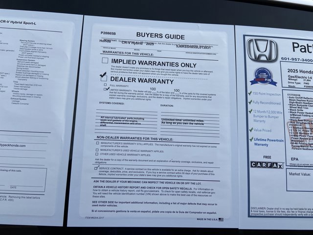 Used 2025 Honda CR-V Sport-L image 5