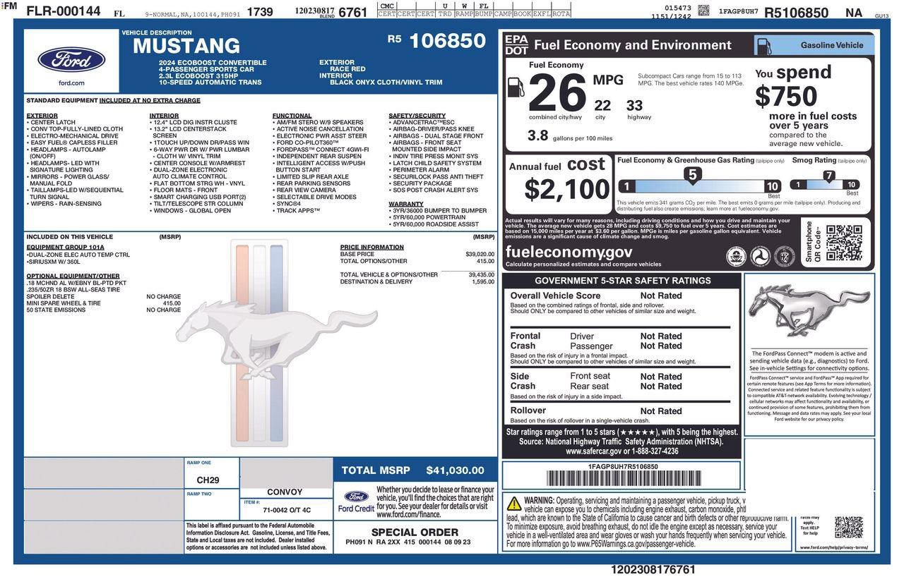 Used 2024 Ford Mustang EcoBoost image 45