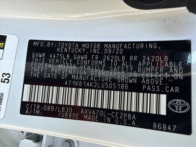 Used 2020 Toyota Camry XSE FWD image 21
