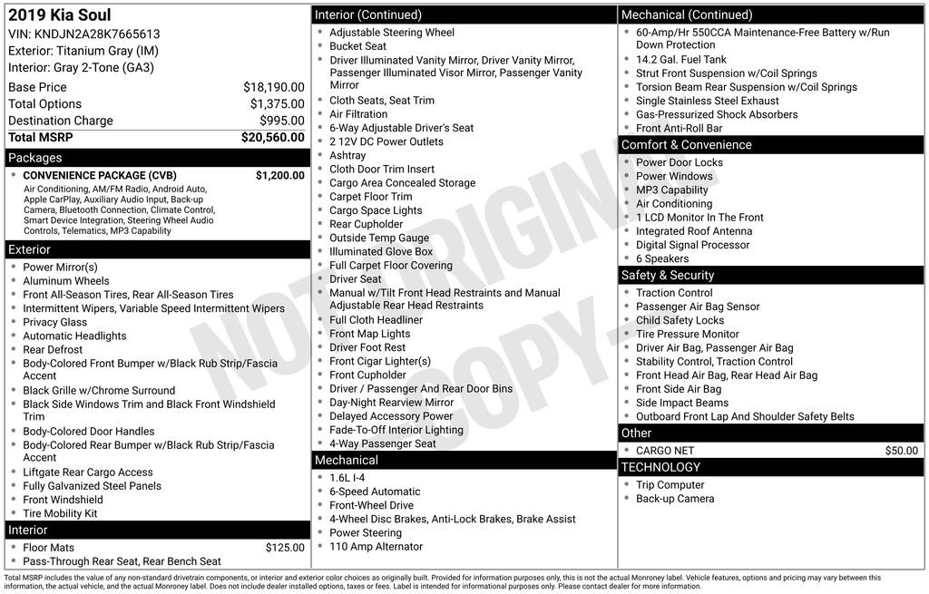 Used 2019 Kia Soul Base w/ Convenience Package image 9