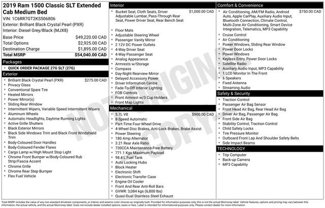 Used 2019 RAM 1500 Classic SLT image 7