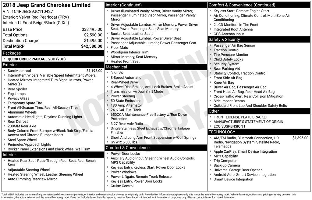 Used 2018 Jeep Grand Cherokee Limited image 6