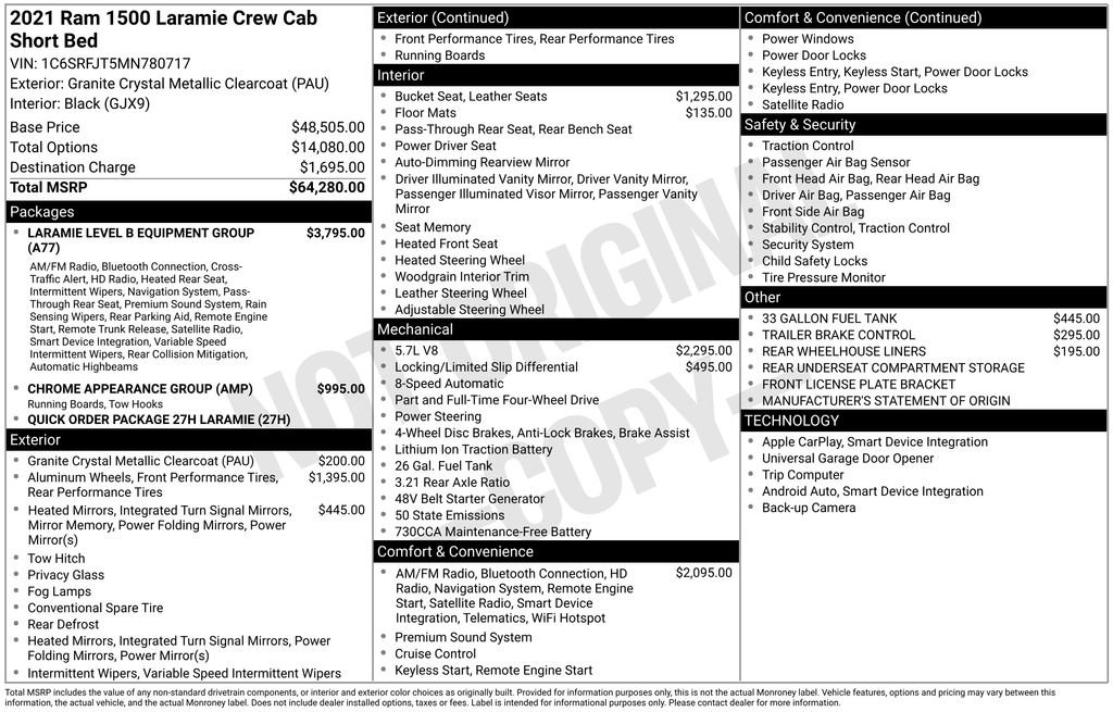 Used 2021 RAM 1500 Laramie AWD/4WD image 5