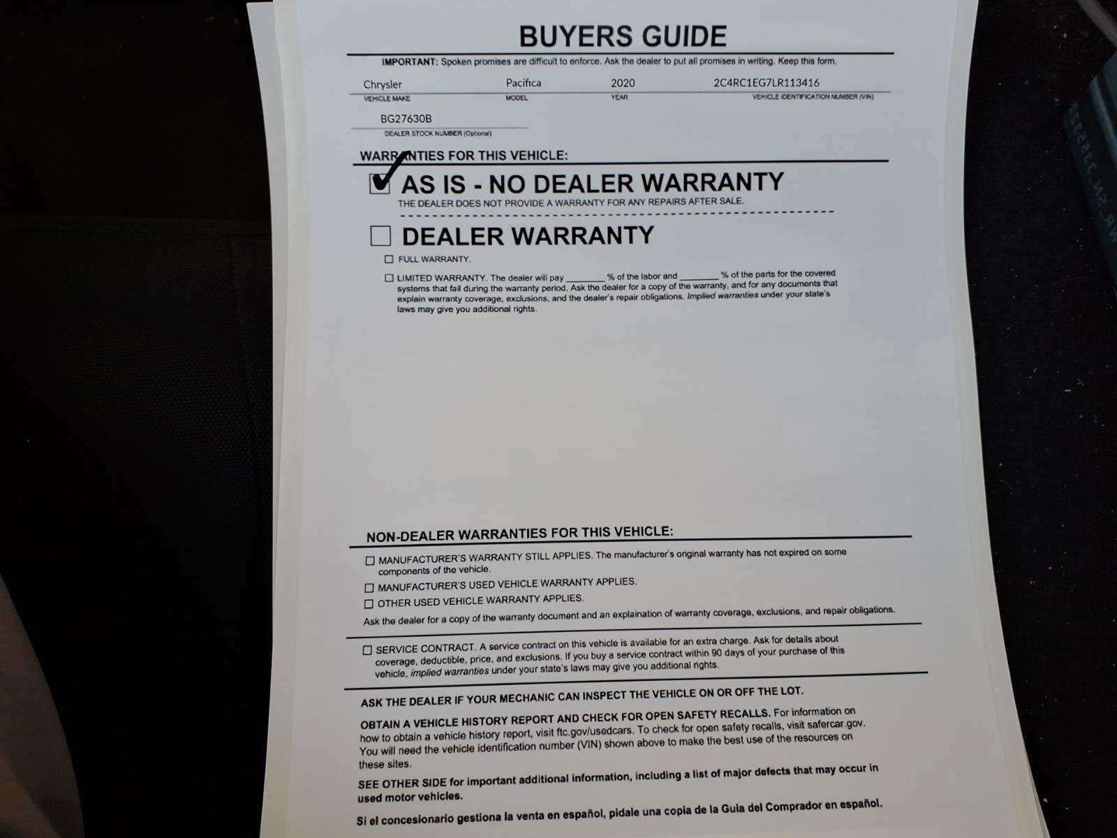 Used 2020 Chrysler Pacifica Touring-L Plus w/ S Appearance Package FWD image 34