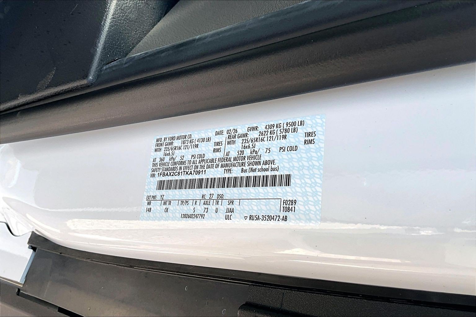 New 2026 Ford Transit 350 XL RWD image 14