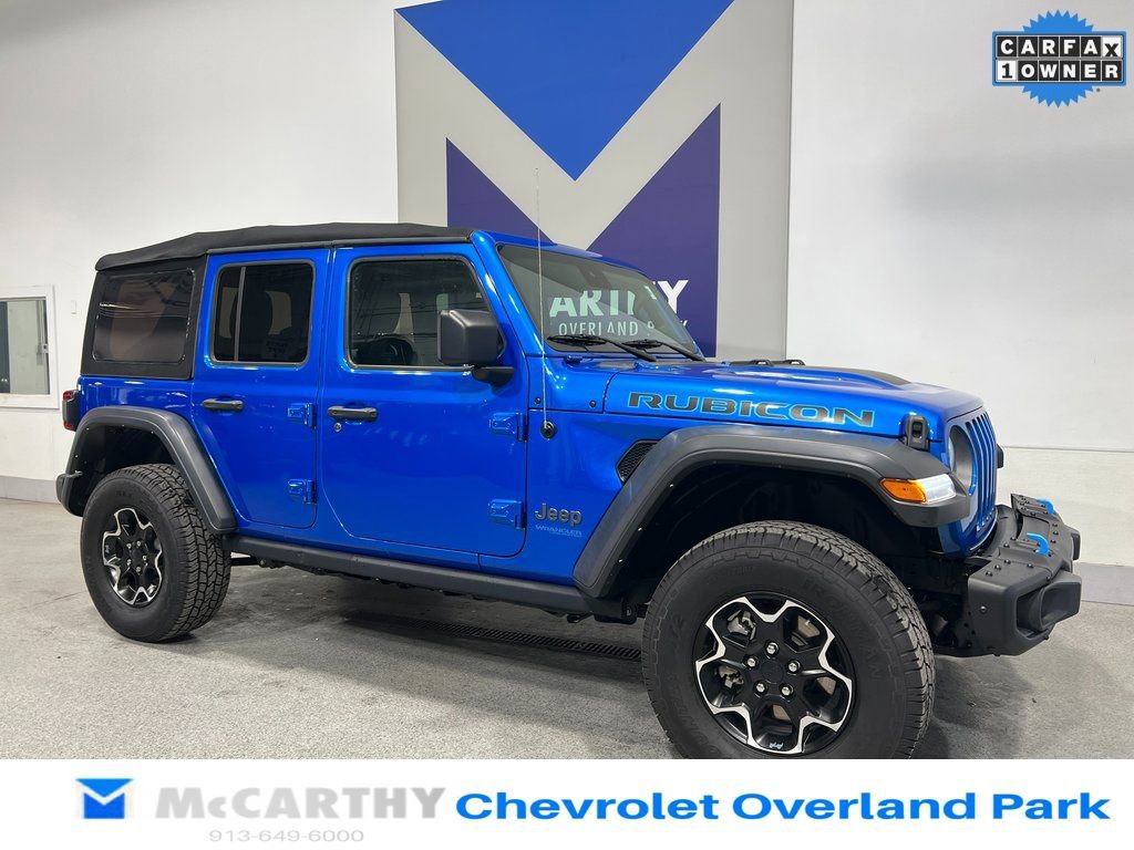 Used 2021 Jeep Wrangler Unlimited Rubicon 4xe w/ Steel Bumper Group image 3