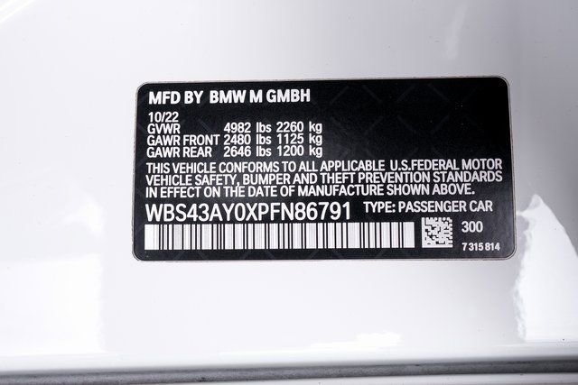 Used 2023 BMW M3 Competition w/ M Carbon Exterior Package image 75
