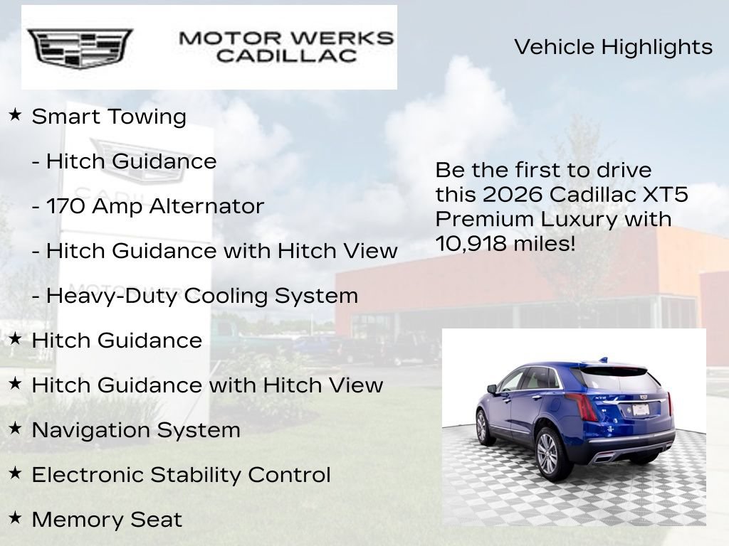 Certified 2026 Cadillac XT5 Premium Luxury w/ Driver Assist Package AWD/4WD image 6
