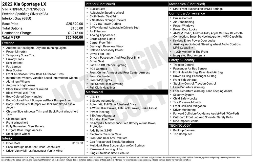 Used 2022 Kia Sportage LX image 17