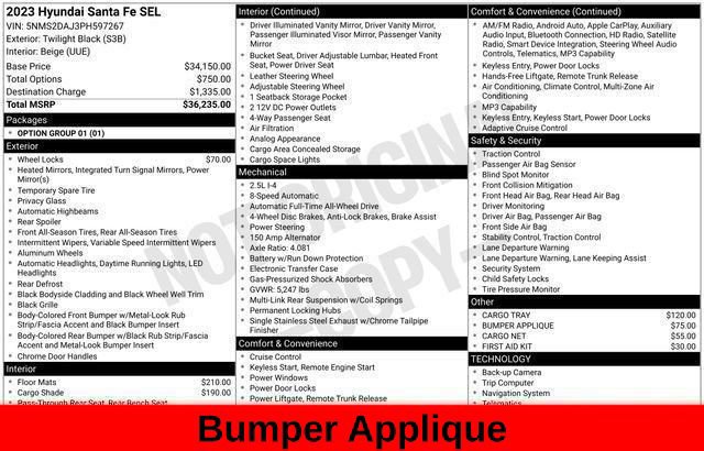 Used 2023 Hyundai Santa Fe SEL AWD/4WD image 48