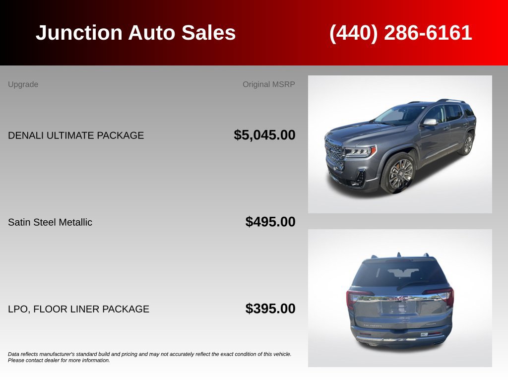 Used 2021 GMC Acadia Denali w/ Denali Ultimate Package AWD/4WD image 5