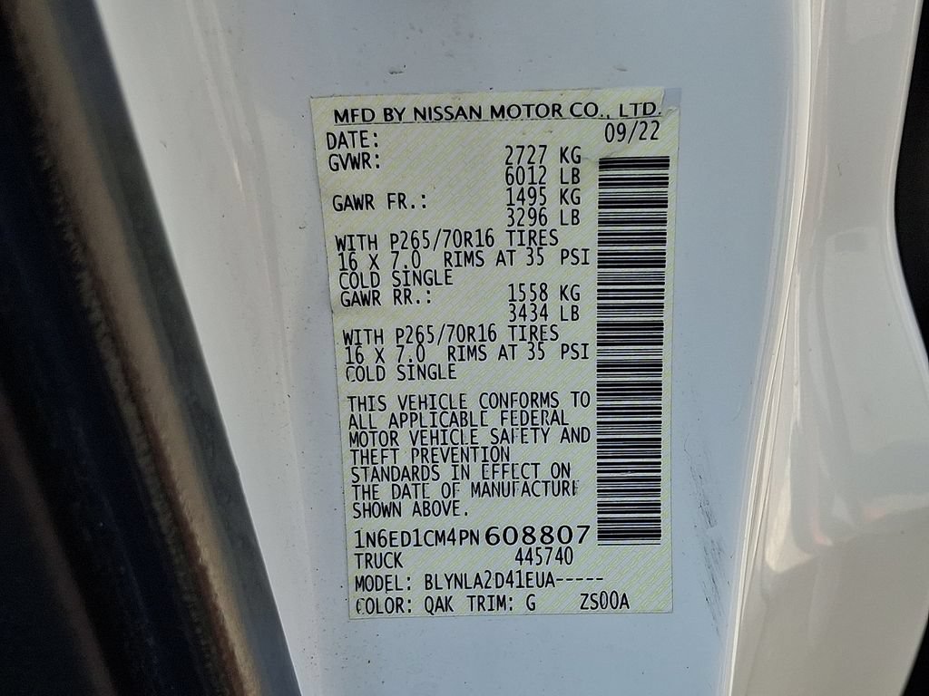 Certified 2023 Nissan Frontier S AWD/4WD image 27