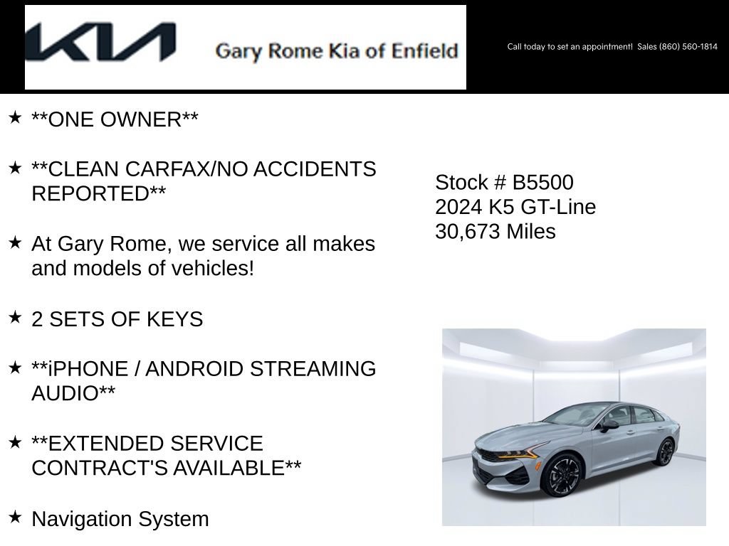 Certified 2024 Kia K5 GT-Line AWD/4WD image 15