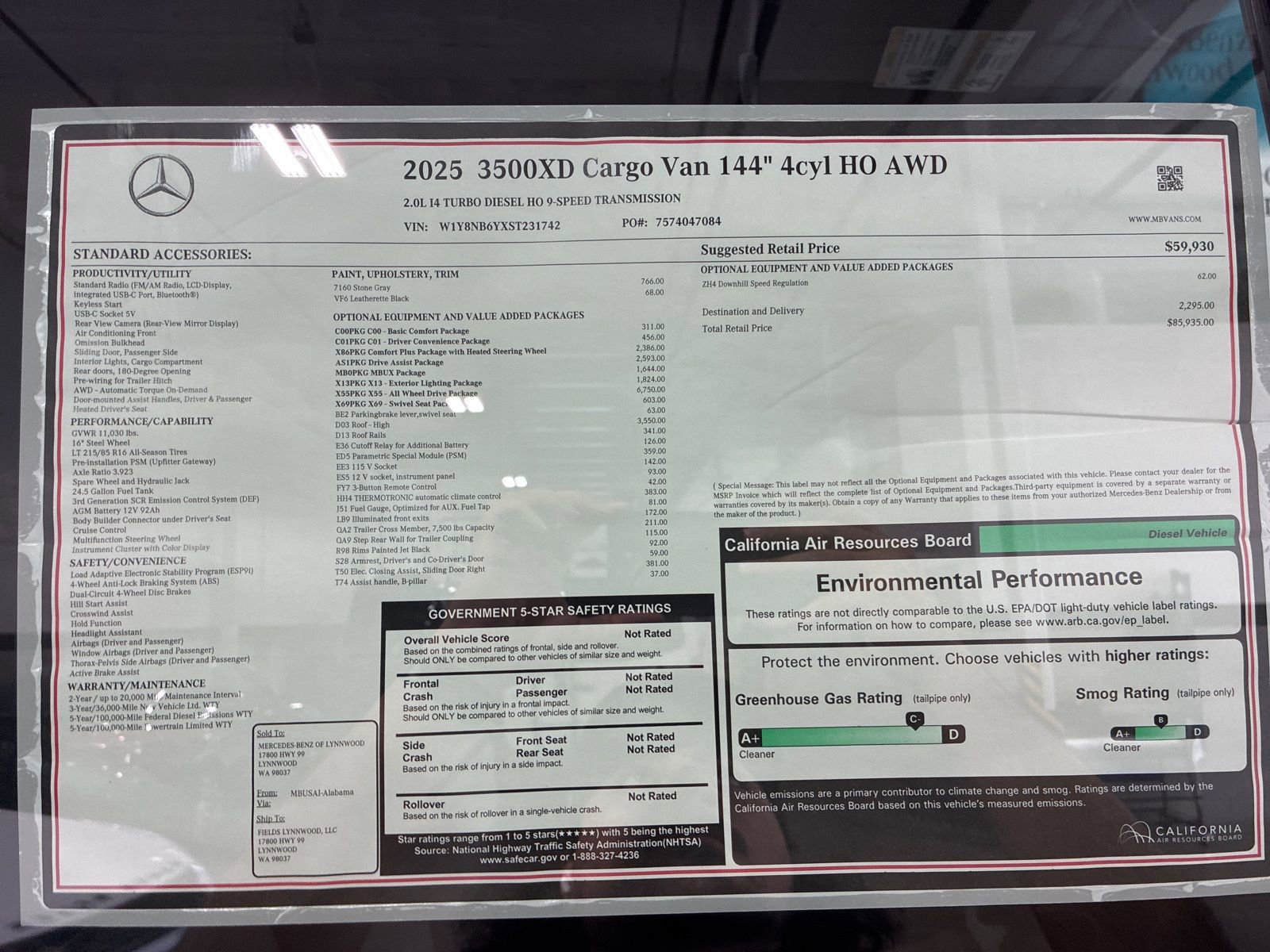 New 2025 Mercedes-Benz Sprinter 3500 image 20