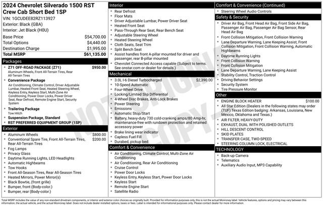 Used 2024 Chevrolet Silverado 1500 RST w/ Z71 Off-Road Package AWD/4WD image 5