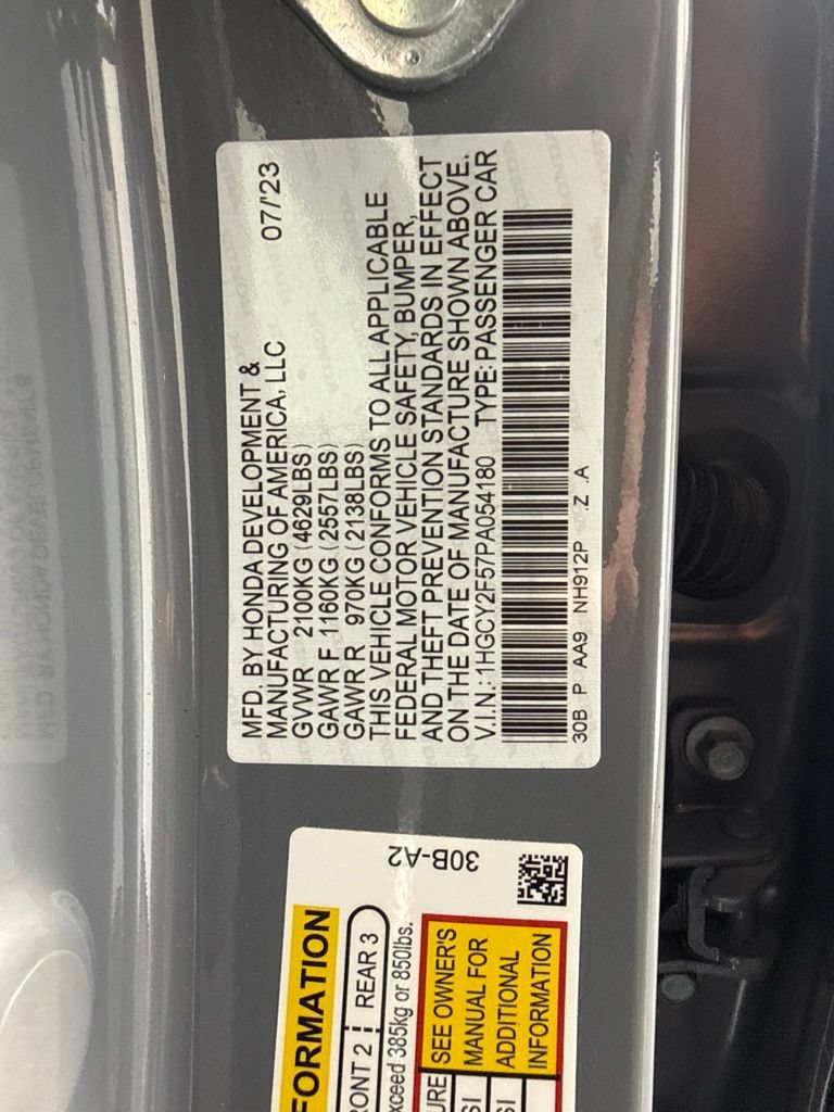 Certified 2023 Honda Accord Sport image 19