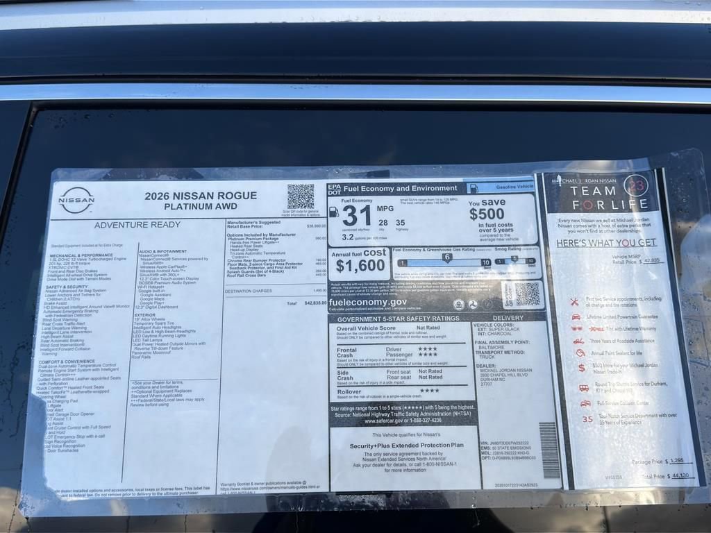 New 2026 Nissan Rogue Platinum w/ Platinum Premium Package image 12