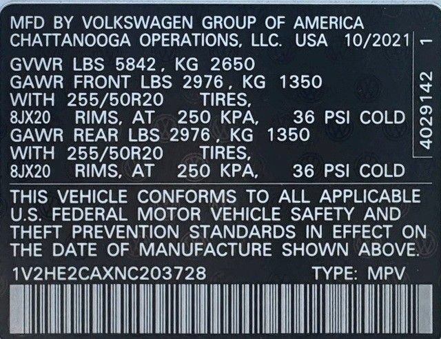 Used 2022 Volkswagen Atlas Cross Sport SE AWD/4WD image 25