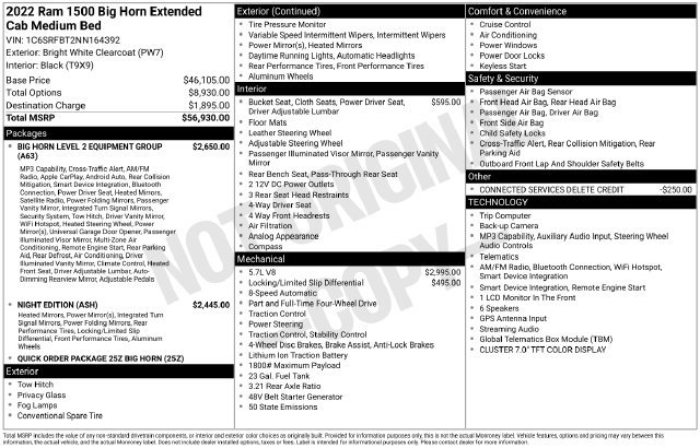 Used 2022 RAM 1500 Big Horn AWD/4WD image 2