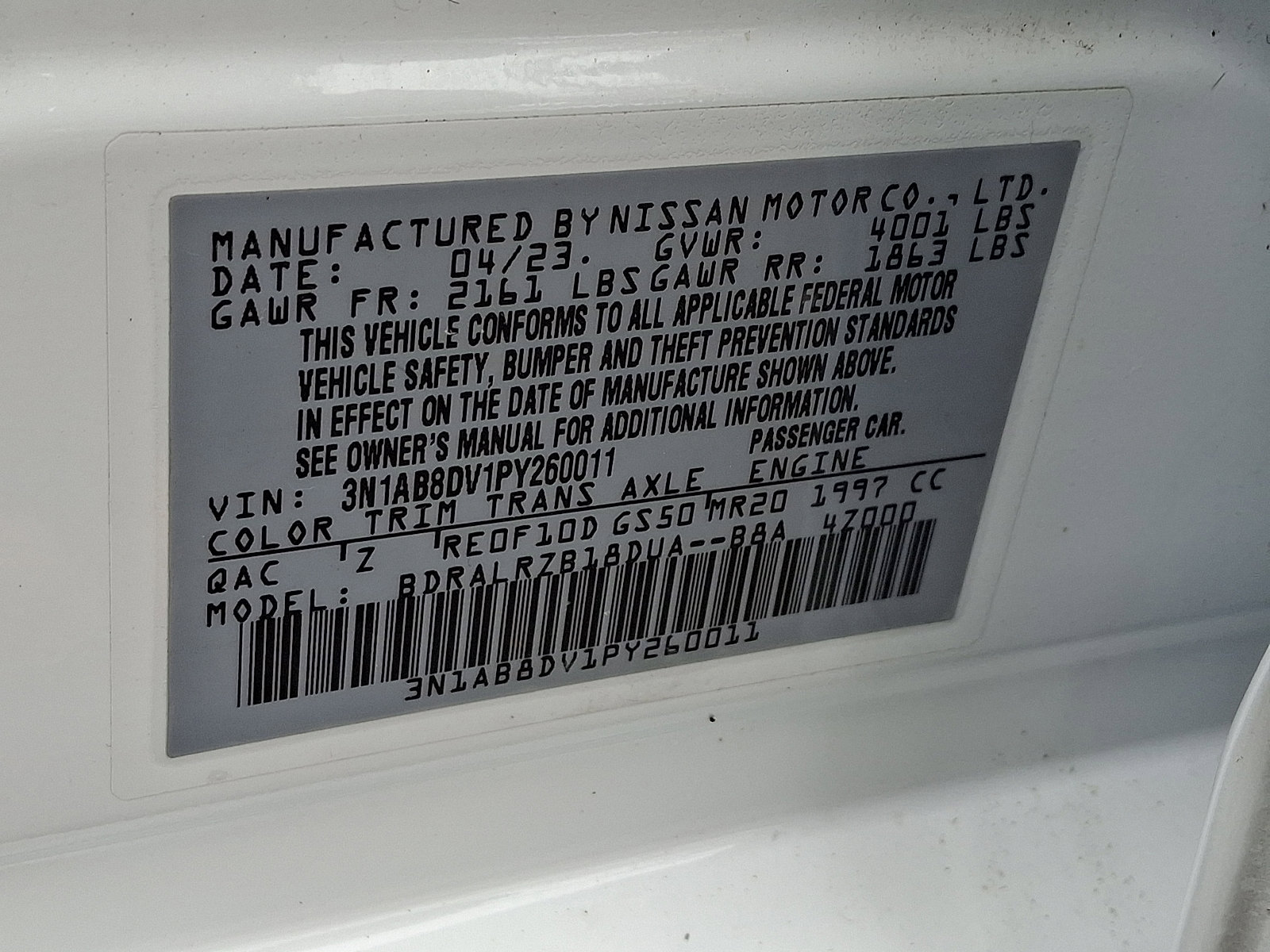 Certified 2023 Nissan Sentra SR w/ Electronics Package image 27