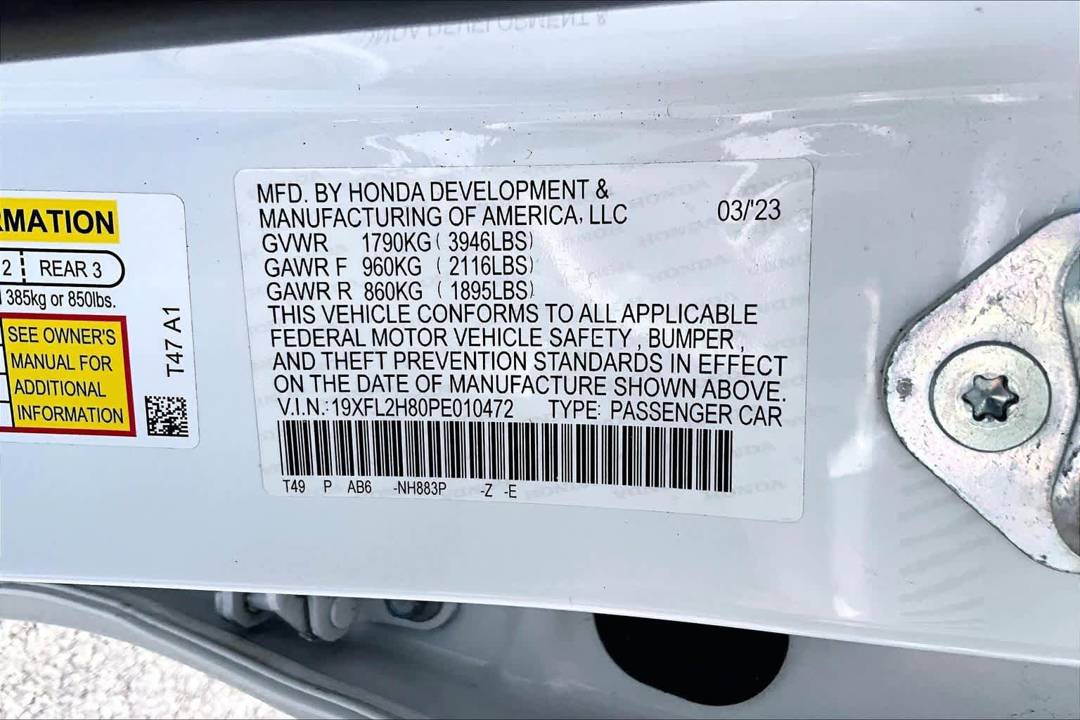 Used 2023 Honda Civic Sport image 34