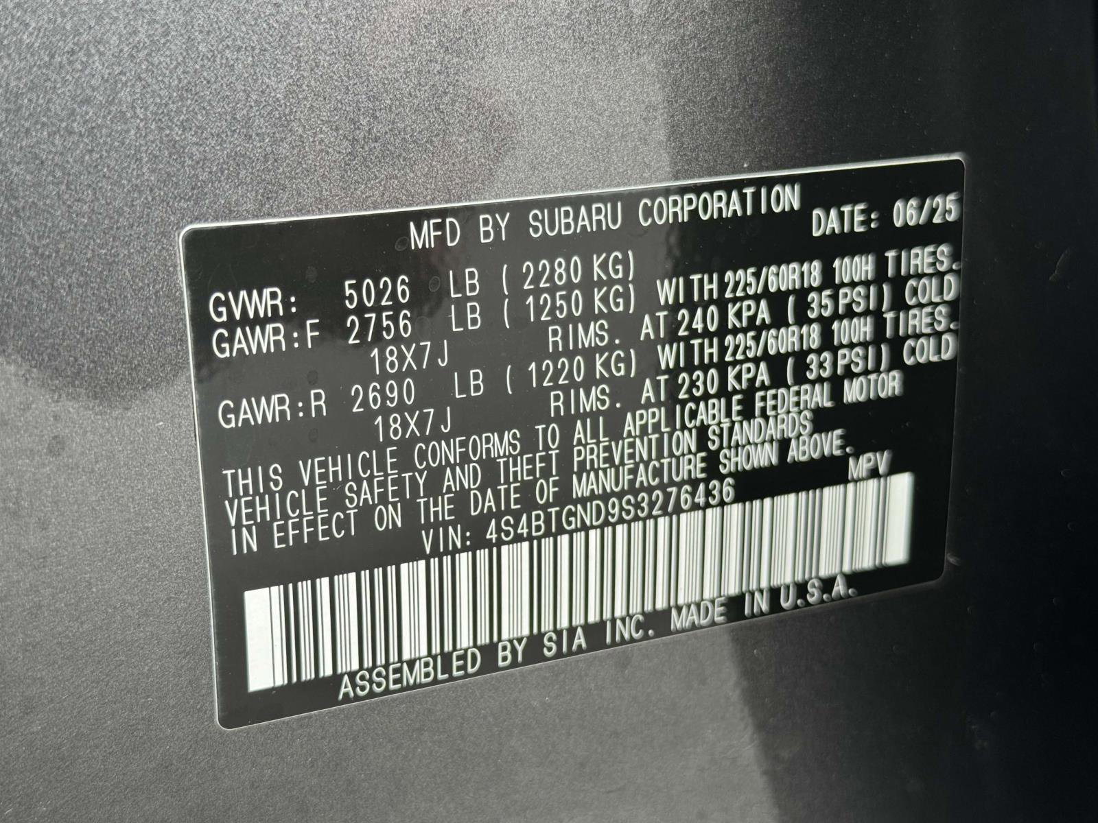 New 2025 Subaru Outback Limited XT image 18