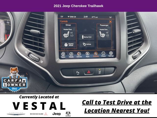 Used 2021 Jeep Cherokee Trailhawk AWD/4WD image 18