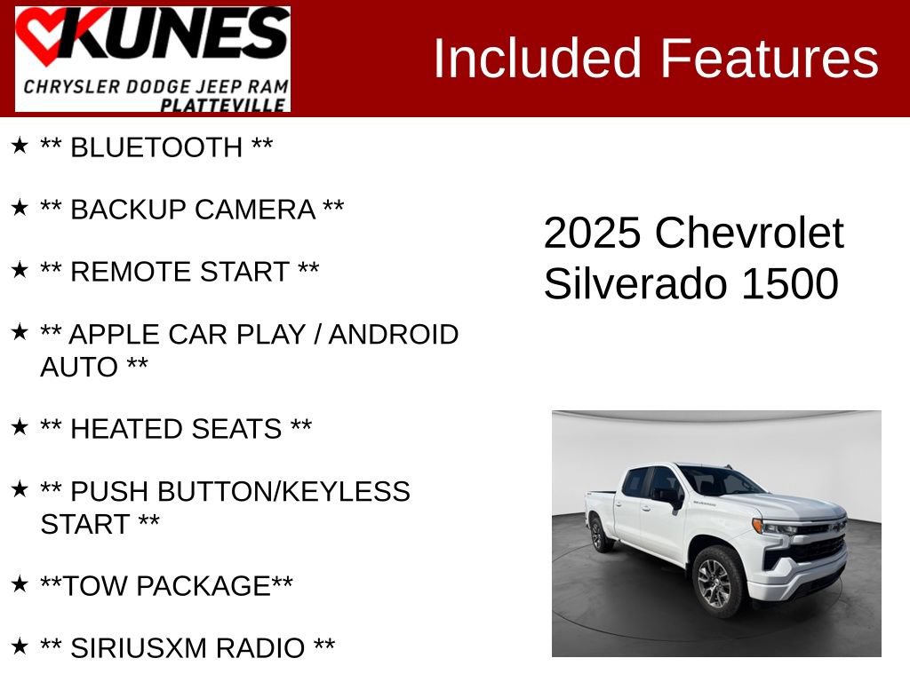 Used 2025 Chevrolet Silverado 1500 RST w/ Convenience Package II AWD/4WD image 2