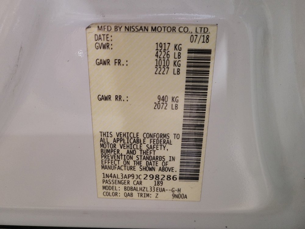 Used 2018 Nissan Altima 2.5 SR w/ SR Special Edition image 33