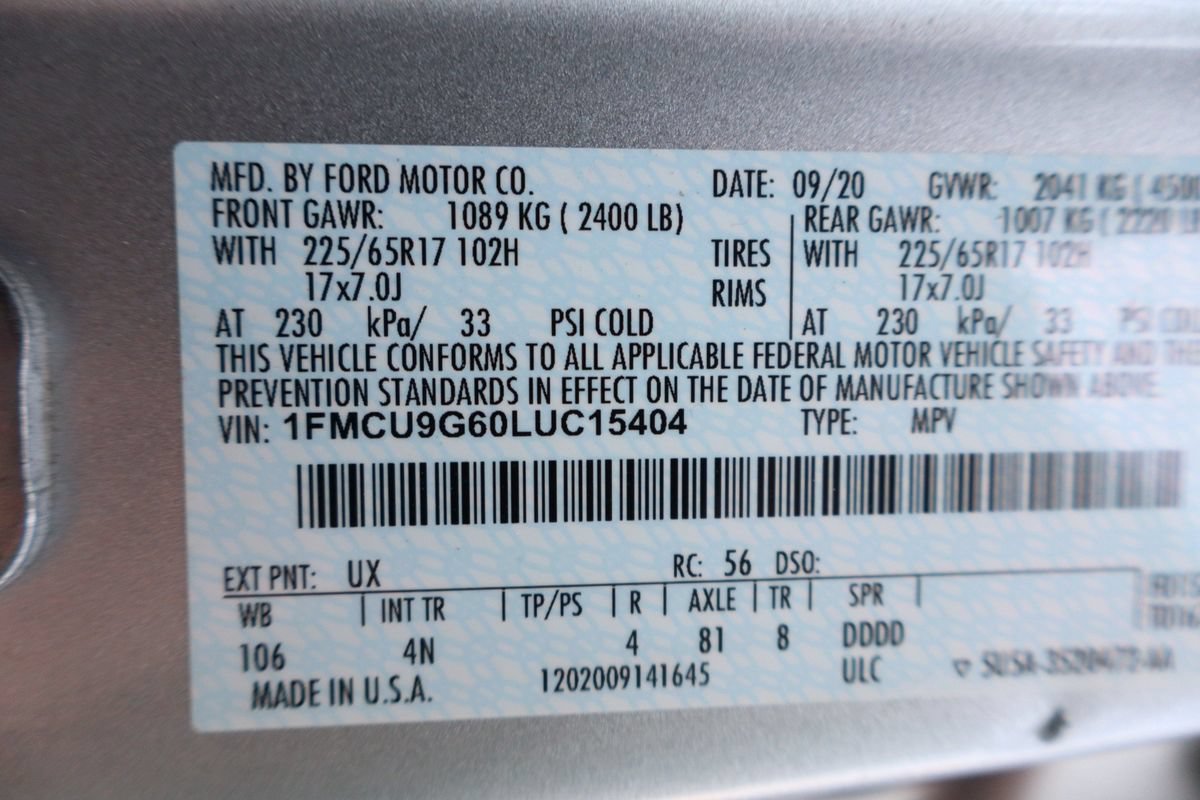 Used 2020 Ford Escape SE AWD/4WD image 46