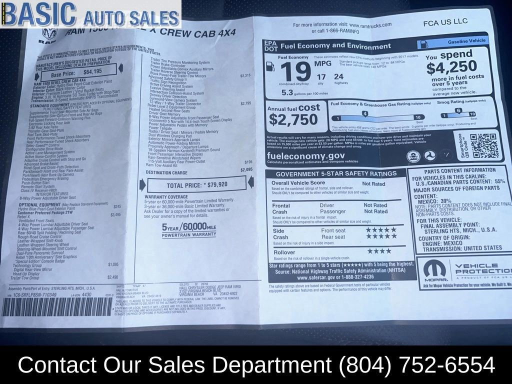 Used 2025 RAM 1500 Rebel w/ Advanced Safety Group II image 5