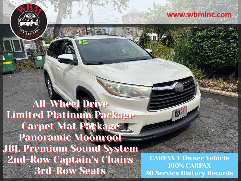 Used 2015 Toyota Highlander Limited Platinum