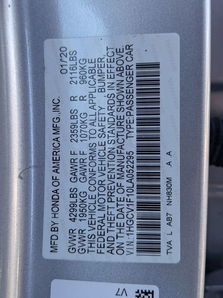 Used 2020 Honda Accord LX image 34