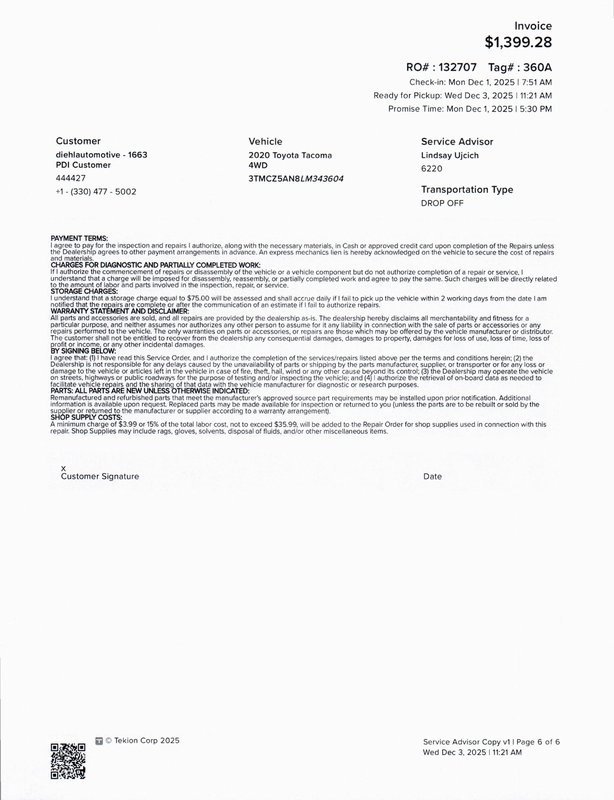 Used 2020 Toyota Tacoma SR image 35