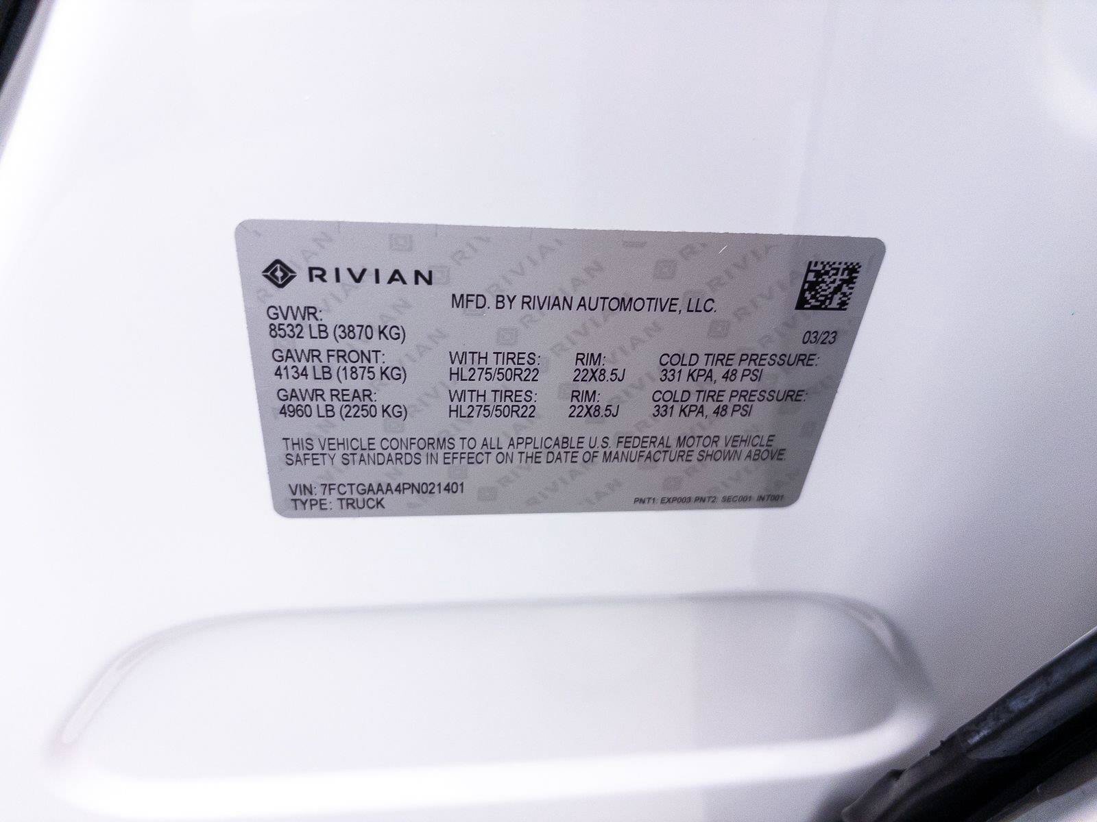 Used 2023 Rivian R1T Adventure Quad AWD/4WD image 45