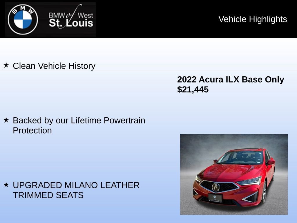 Used 2022 Acura ILX w/ Premium Package image 7