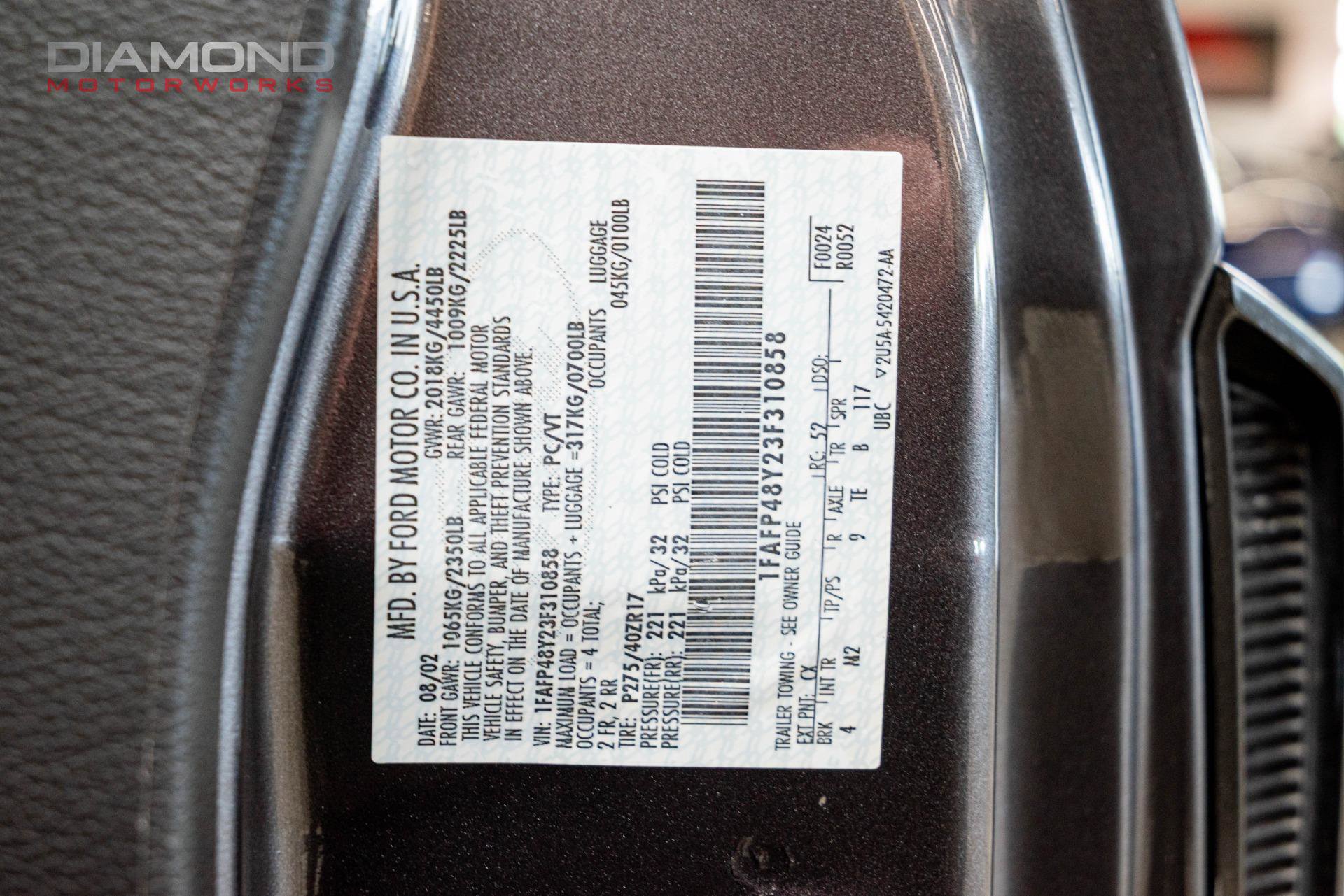 Used 2003 Ford Mustang Cobra RWD image 70