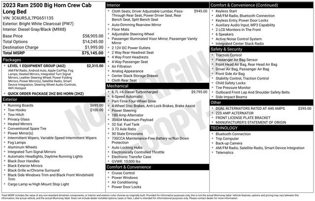 Used 2023 RAM 2500 Big Horn w/ Level 1 Equipment Group AWD/4WD image 5