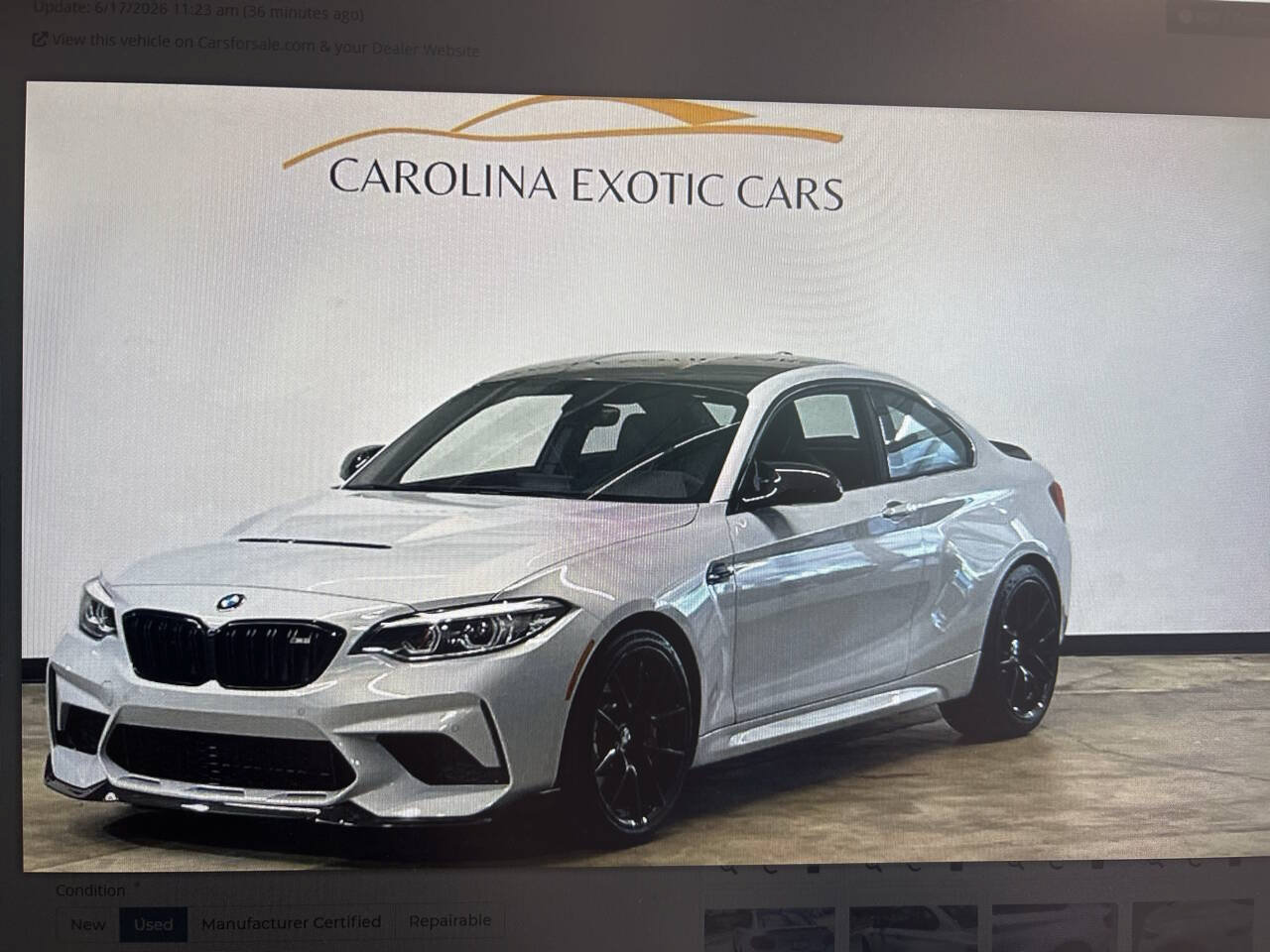 Used 2020 BMW M2 CS RWD image 1