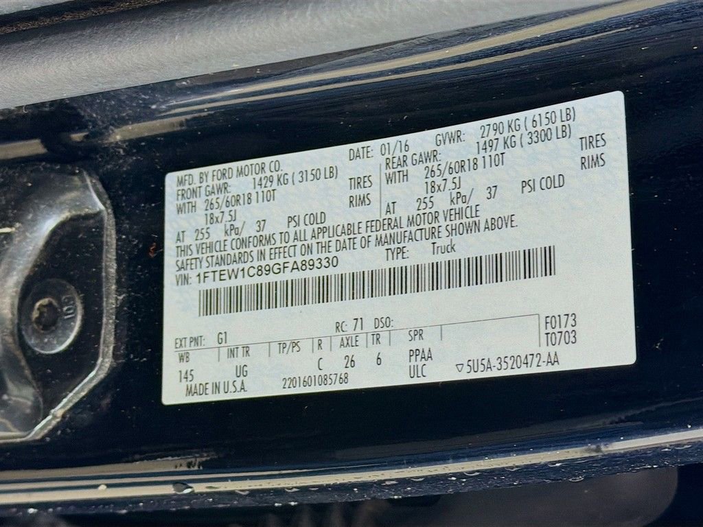 Used 2016 Ford F150 XLT w/ Equipment Group 302A Luxury image 37