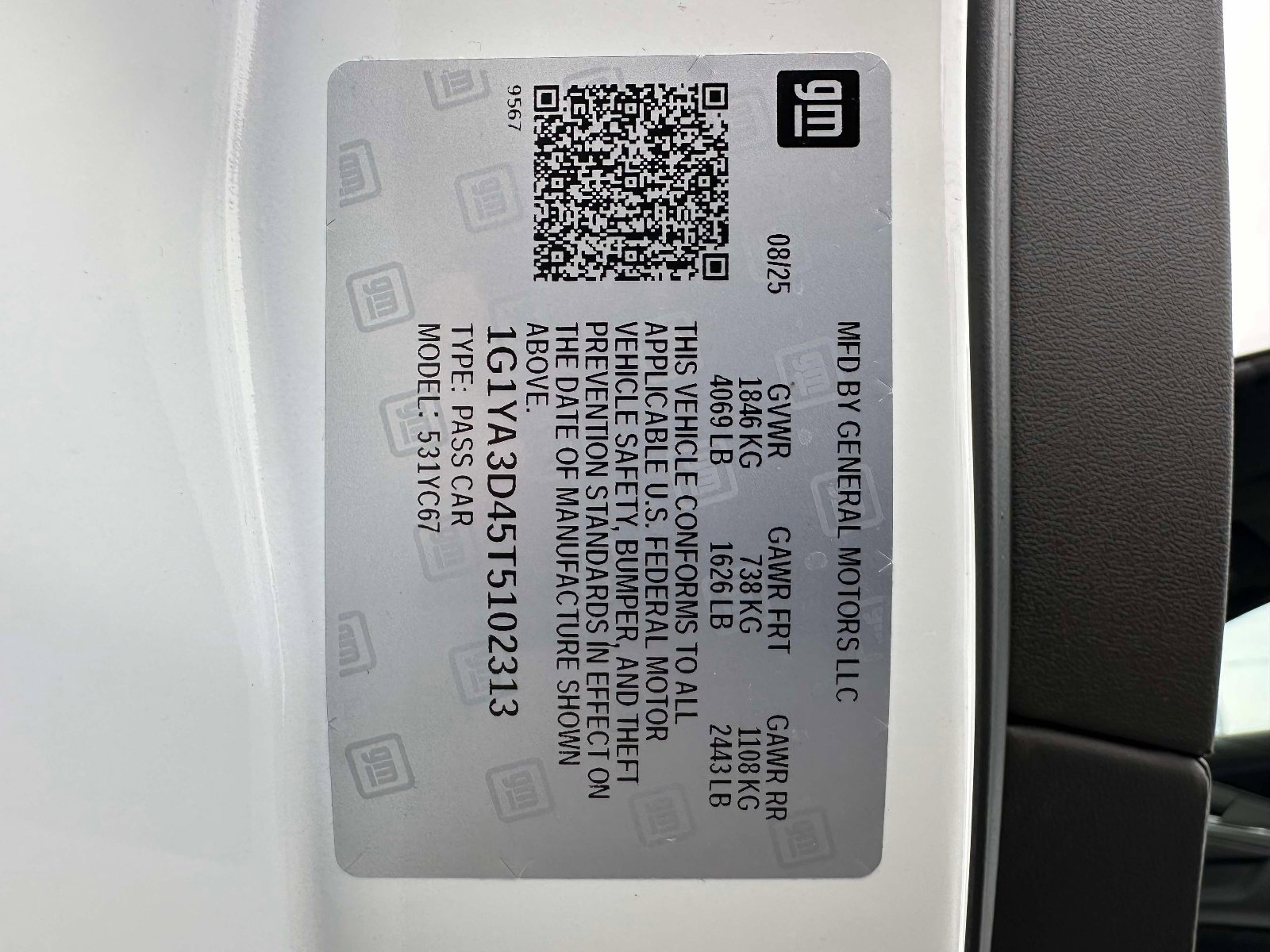 Certified 2026 Chevrolet Corvette Stingray Convertible w/ 1LT image 33