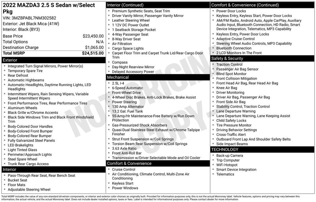 Used 2022 MAZDA MAZDA3 s image 4