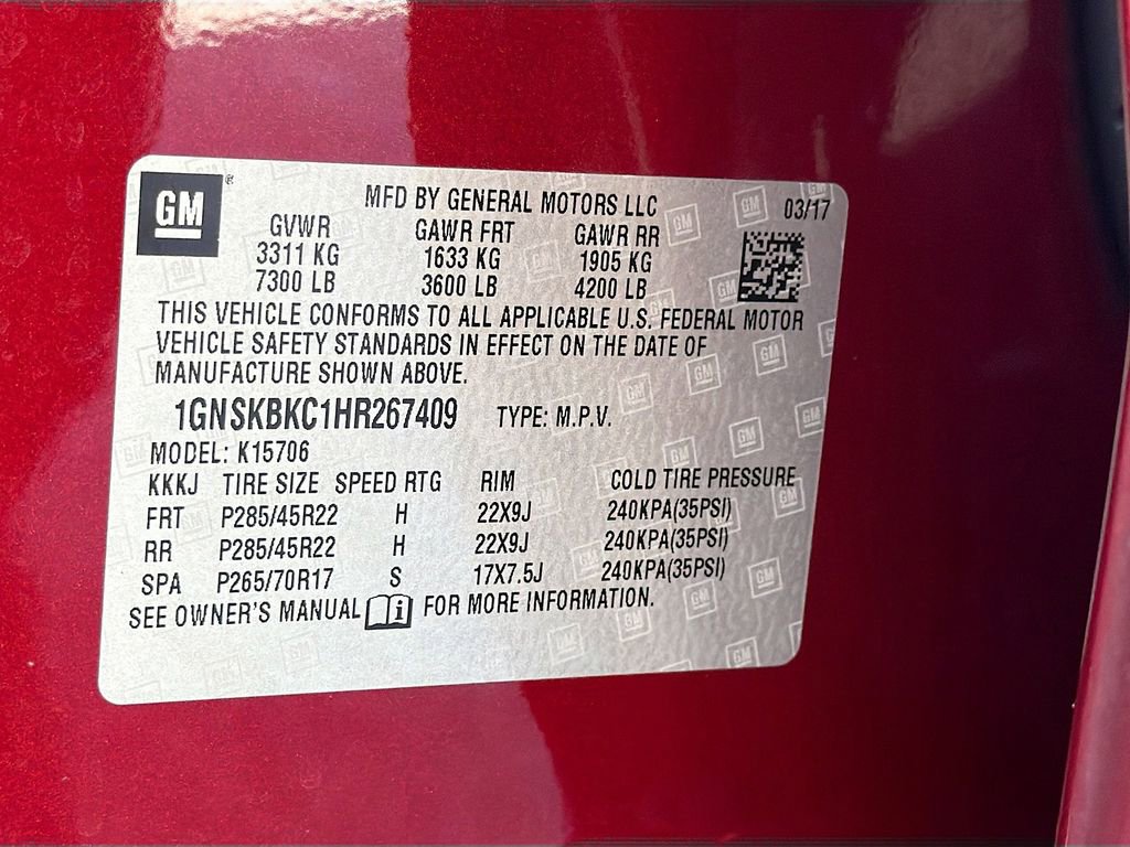 Used 2017 Chevrolet Tahoe LT w/ Luxury Package image 38