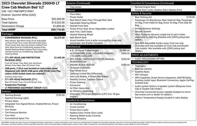 Used 2023 Chevrolet Silverado 2500 LT w/ Convenience Package AWD/4WD image 3