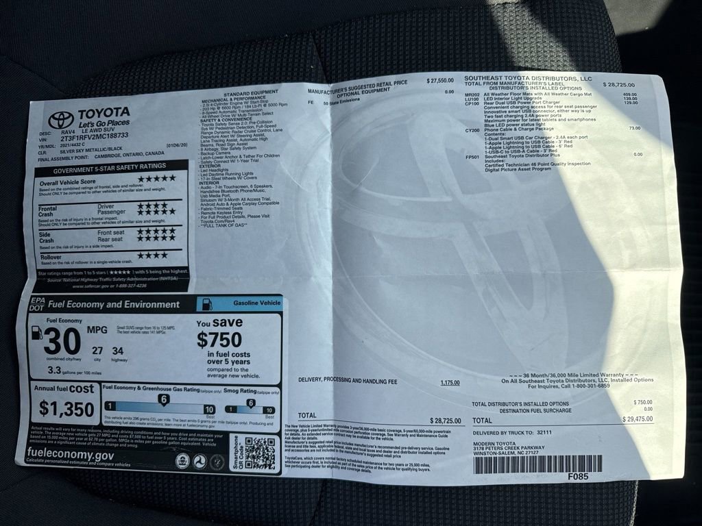 Used 2021 Toyota RAV4 LE image 41